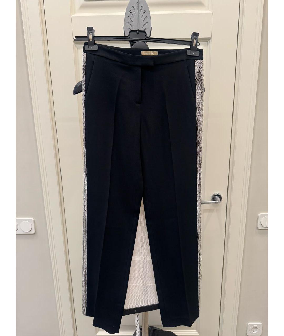 MICHAEL KORS Черные ацетатные прямые брюки, фото 9