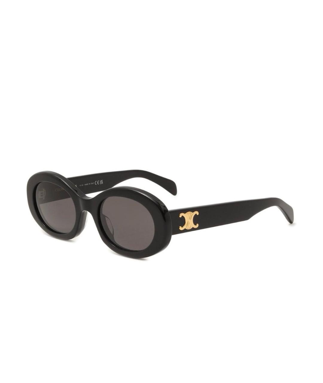 CELINE Черные пластиковые солнцезащитные очки, фото 1