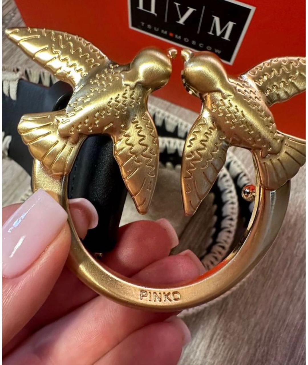 PINKO Черный кожаный ремень, фото 5