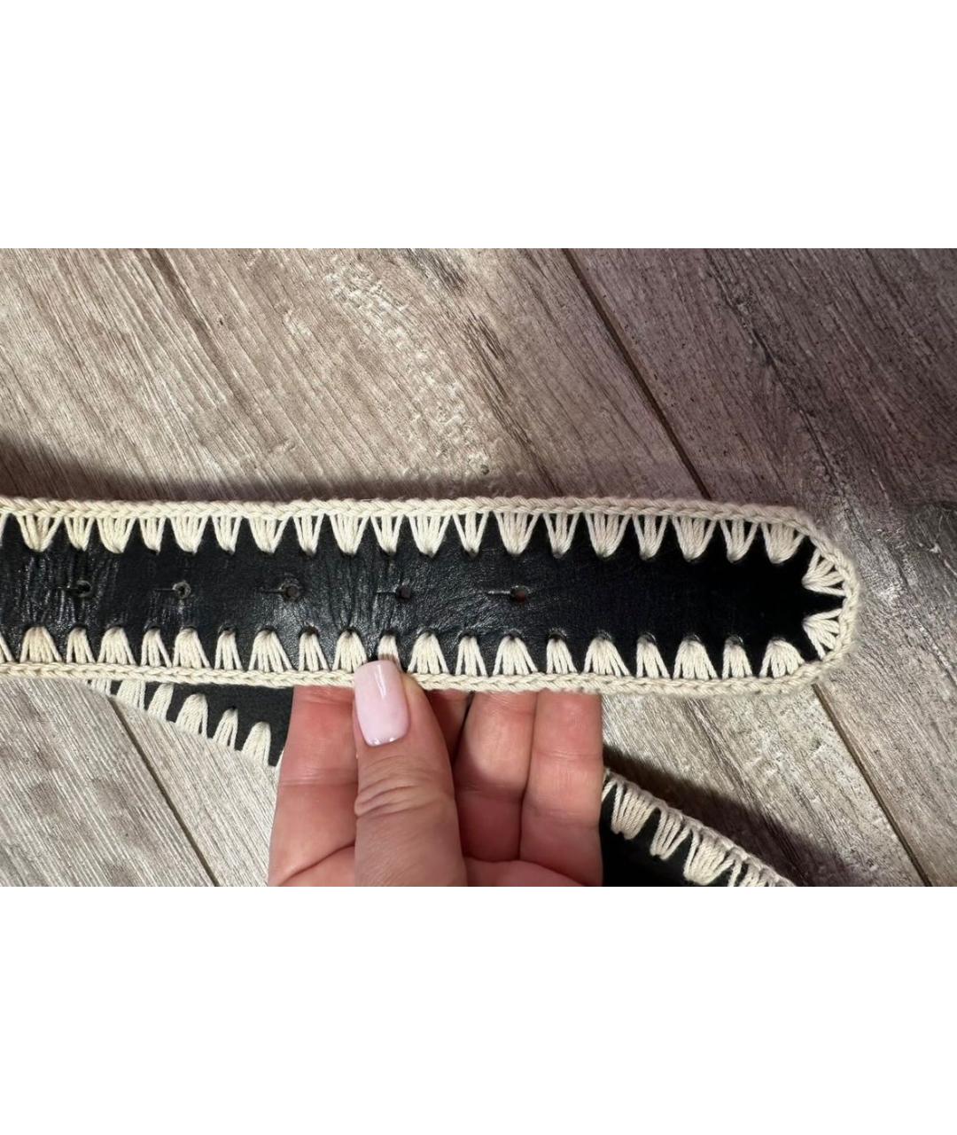 PINKO Черный кожаный ремень, фото 7