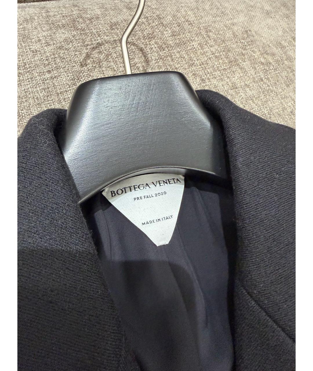 BOTTEGA VENETA Черное шерстяное пальто, фото 3