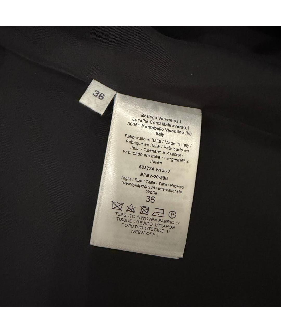BOTTEGA VENETA Черное шерстяное пальто, фото 6