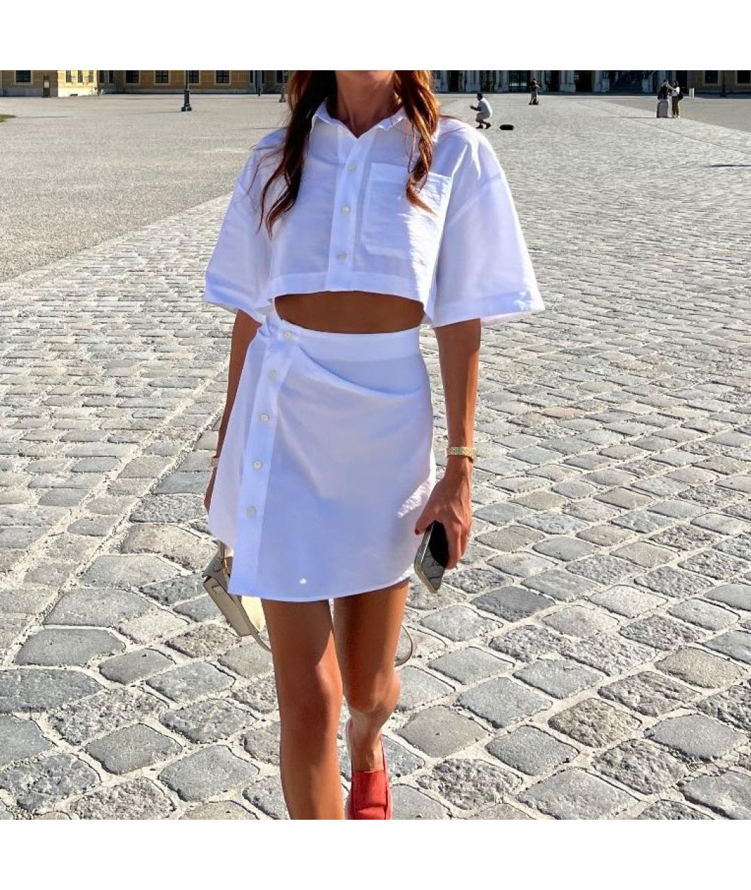 JACQUEMUS Белый сарафан, фото 3