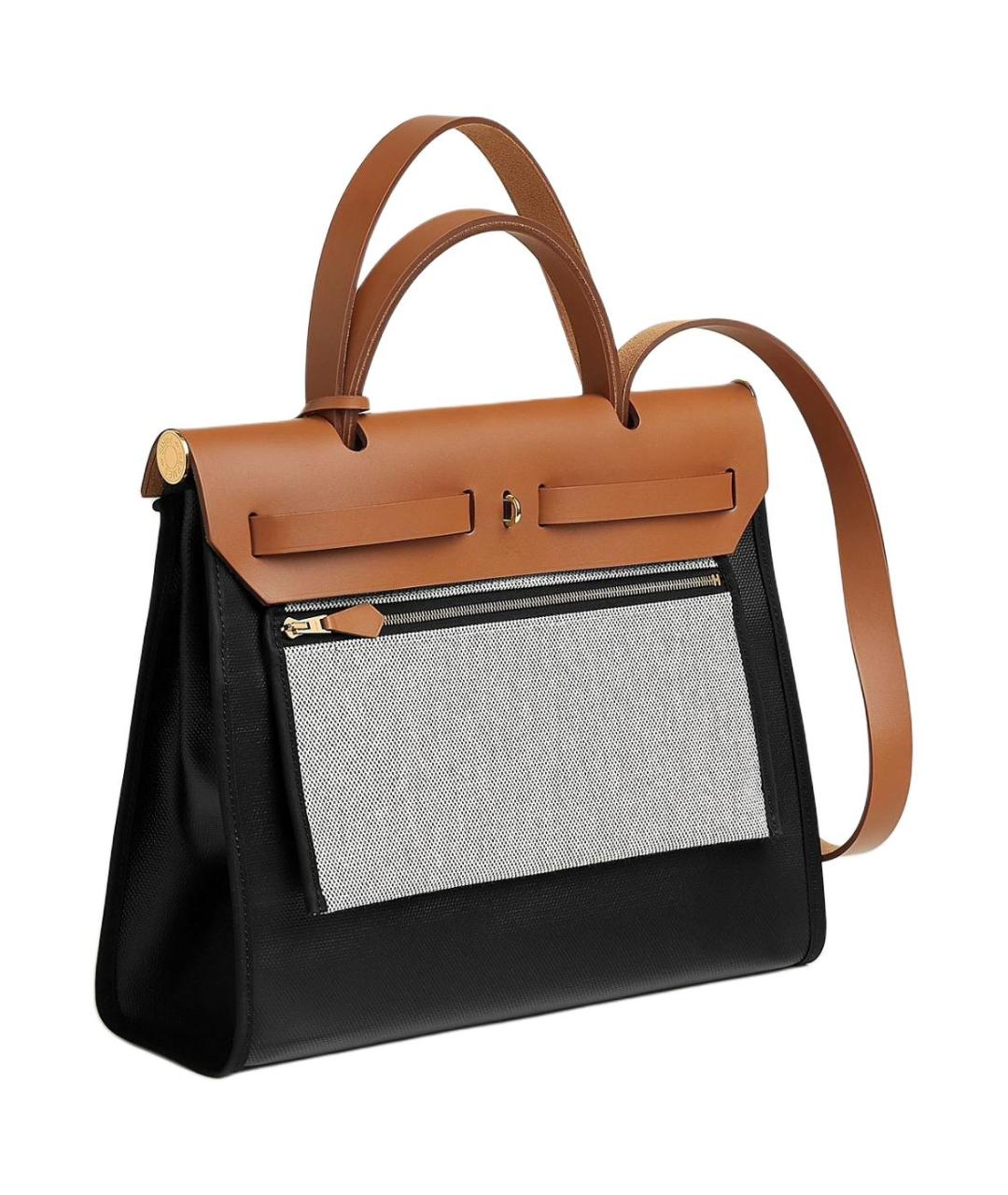 HERMES Черная сумка с короткими ручками, фото 3