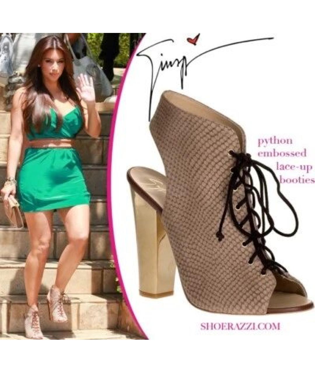 GIUSEPPE ZANOTTI DESIGN Коричневые кожаные туфли, фото 5