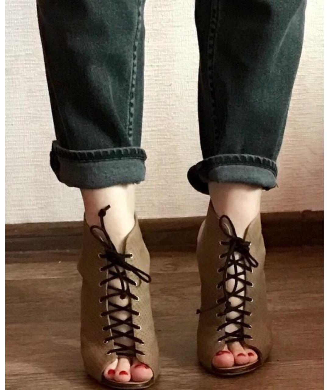 GIUSEPPE ZANOTTI DESIGN Коричневые кожаные туфли, фото 4