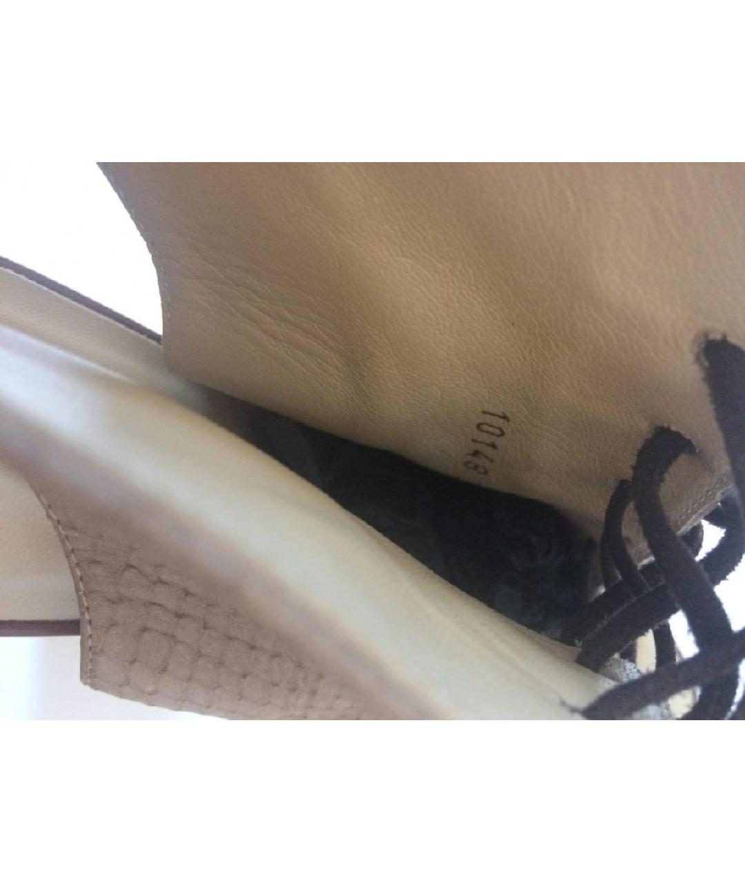 GIUSEPPE ZANOTTI DESIGN Коричневые кожаные туфли, фото 8