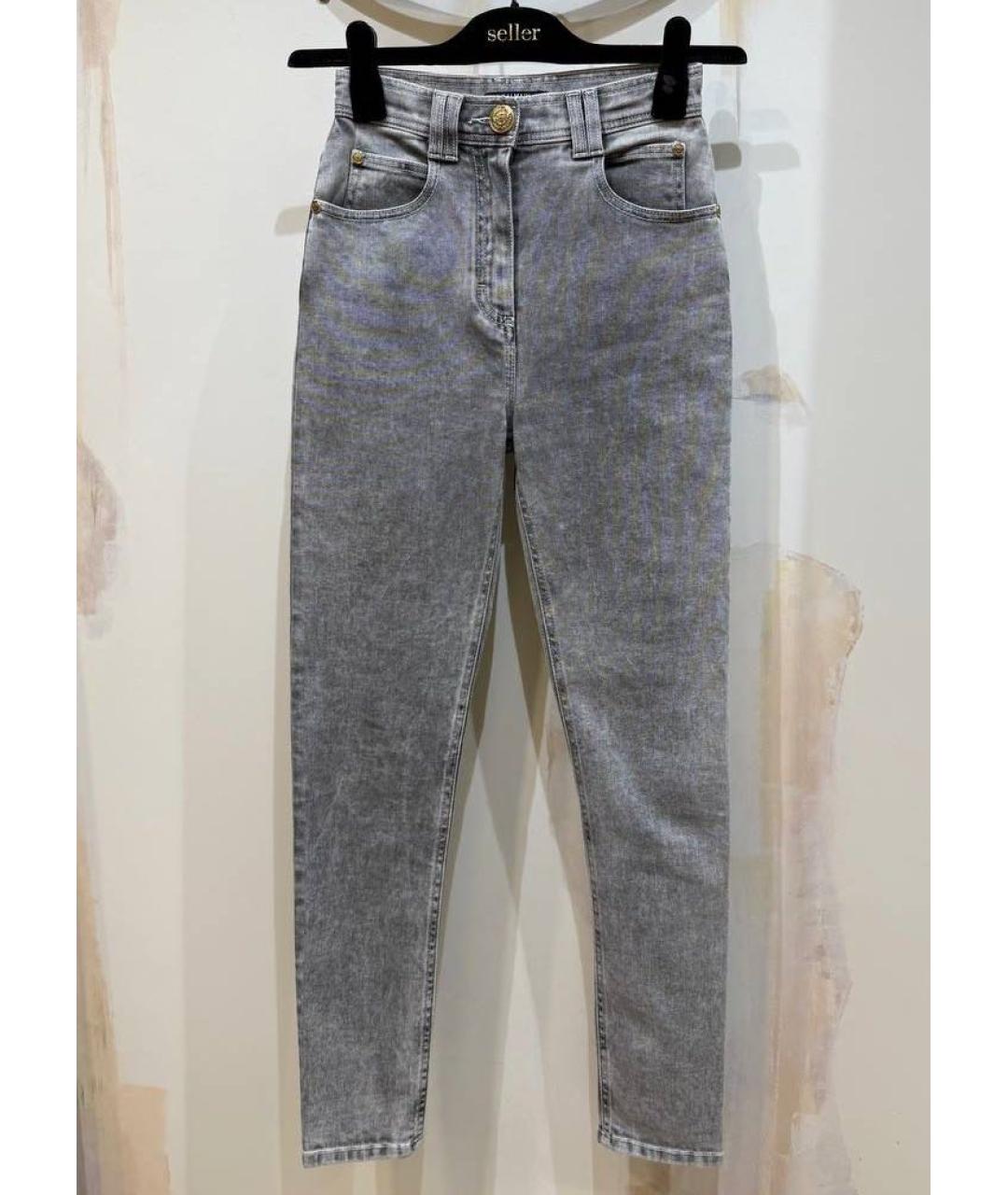 BALMAIN Серые джинсы слим, фото 5
