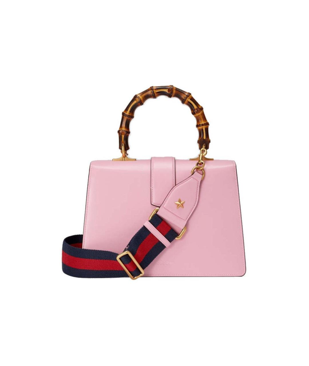 GUCCI Розовая кожаная сумка через плечо, фото 3