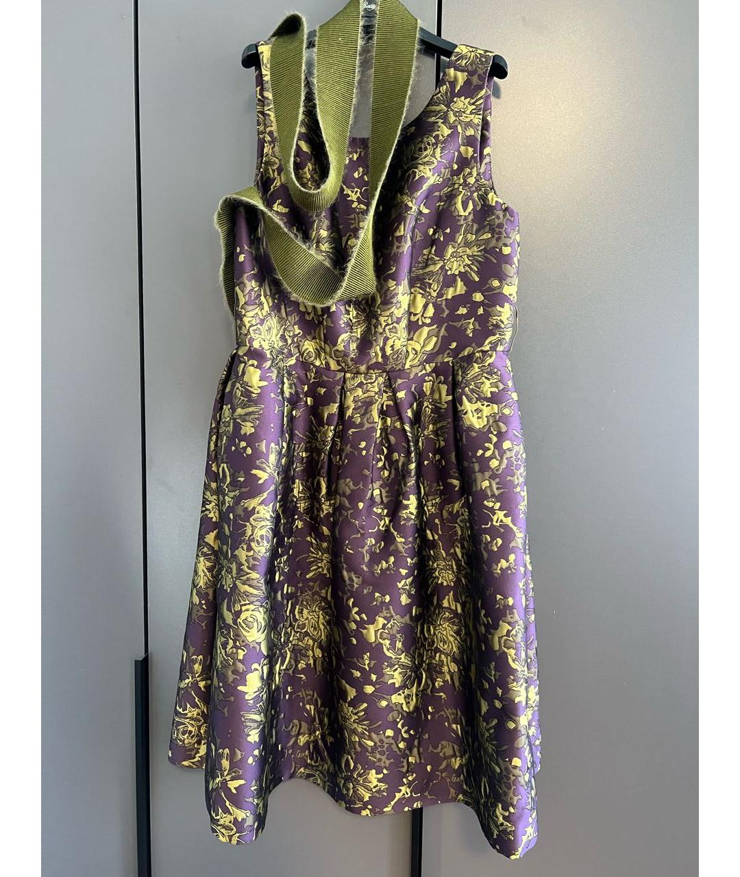 P.A.R.O.S.H. Фиолетовое полиэстеровое вечернее платье, фото 2