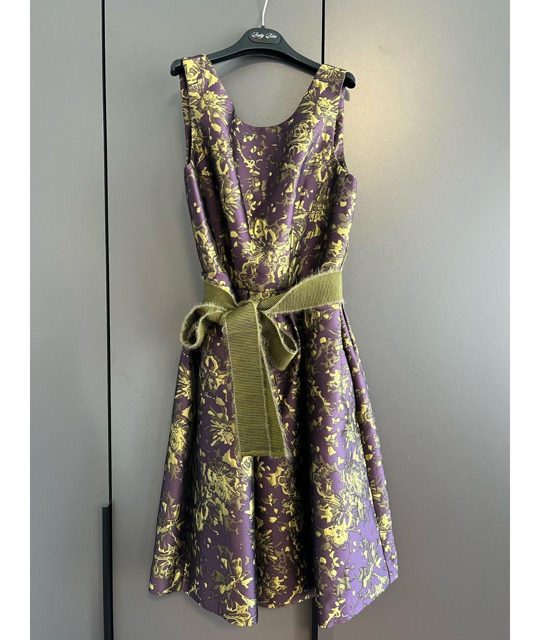 P.A.R.O.S.H. Фиолетовое полиэстеровое вечернее платье, фото 6