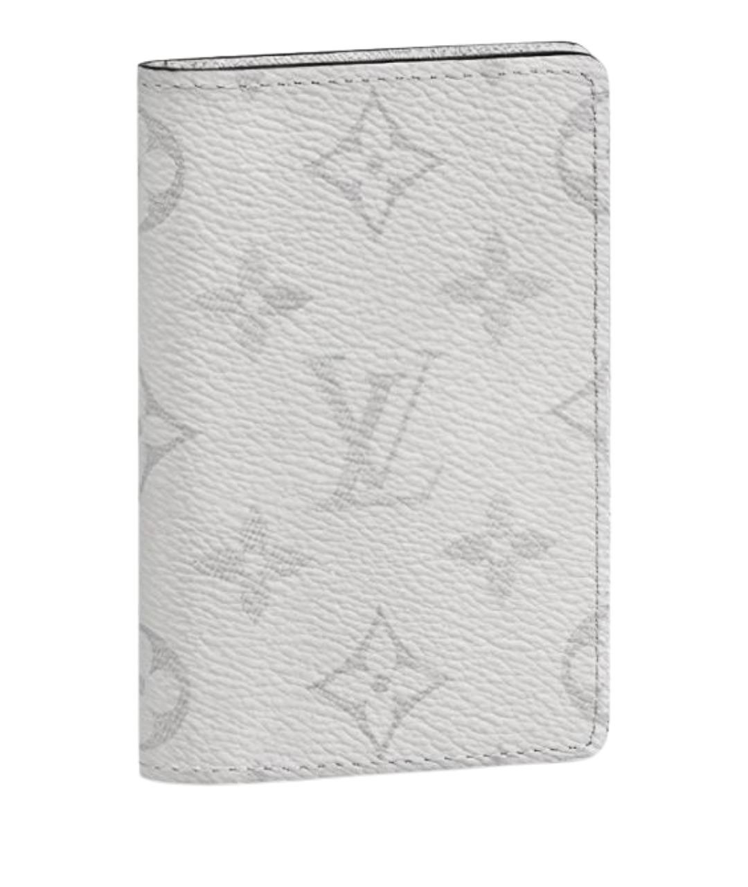 LOUIS VUITTON Белый кожаный кардхолдер, фото 1