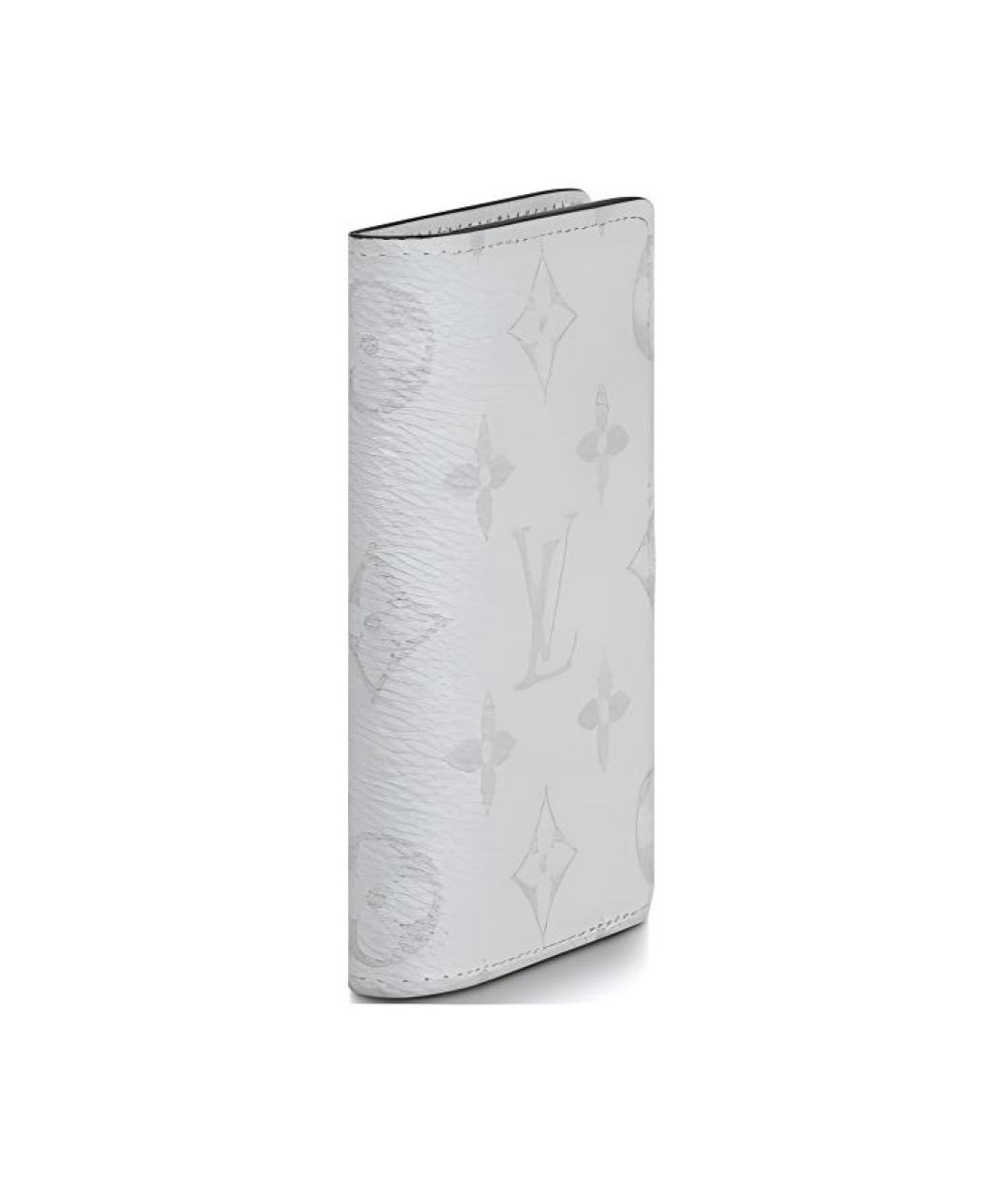 LOUIS VUITTON Белый кожаный кардхолдер, фото 2
