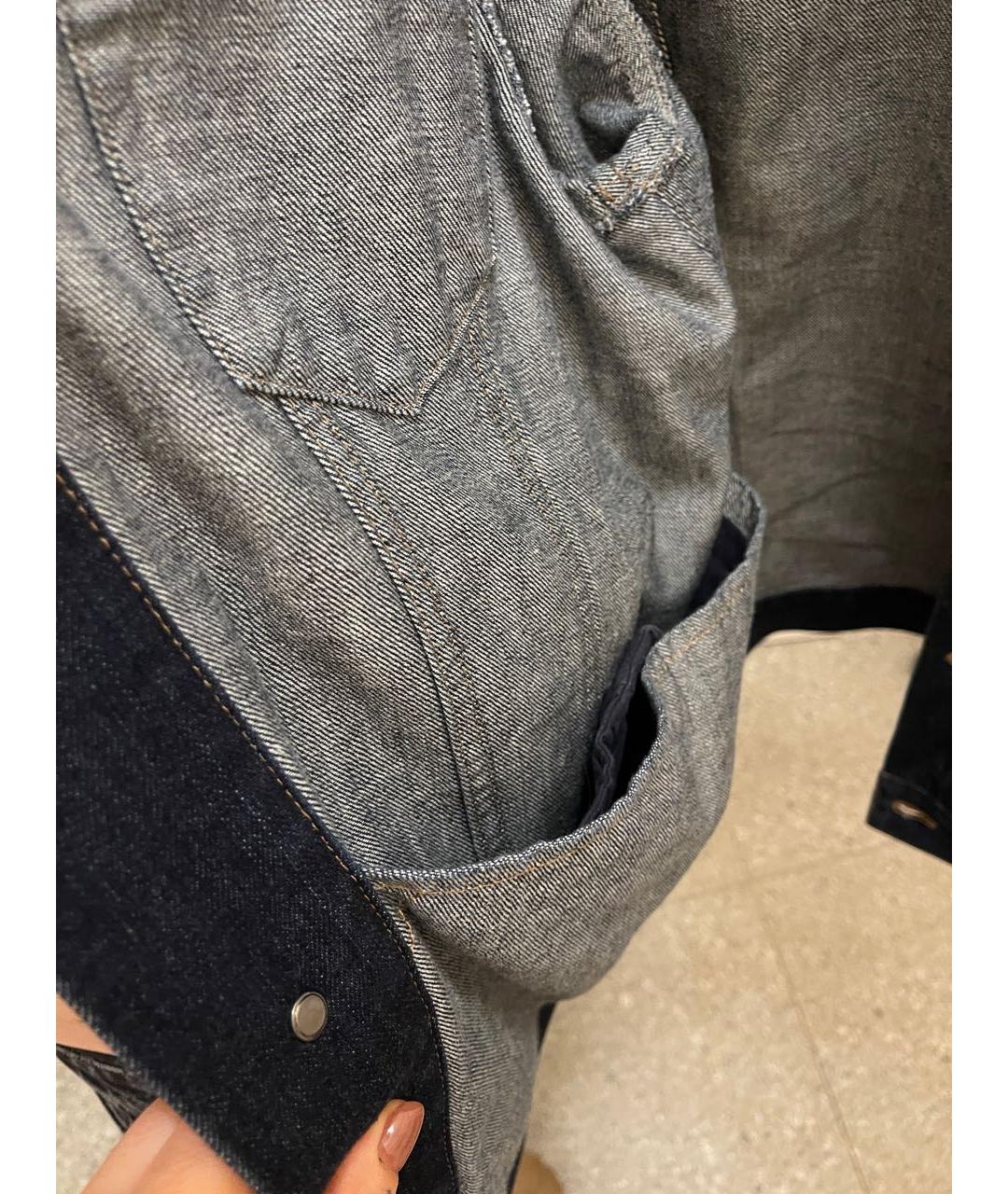 BRIONI Темно-синяя деним куртка, фото 6