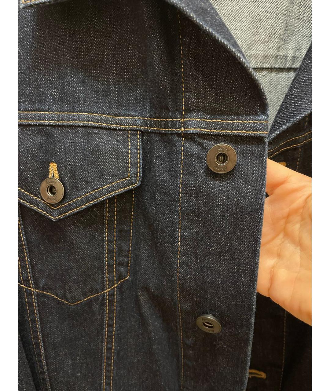BRIONI Темно-синяя деним куртка, фото 4