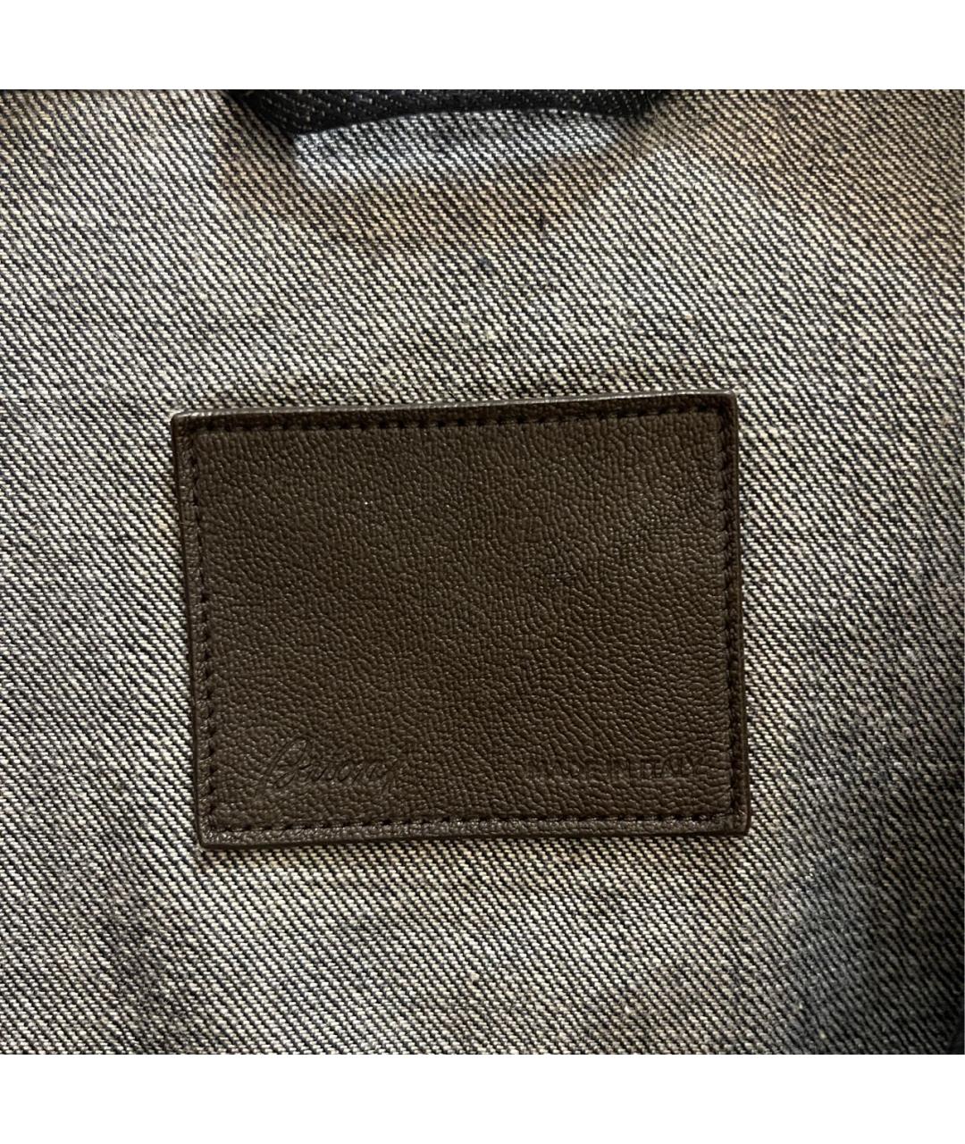 BRIONI Темно-синяя деним куртка, фото 8