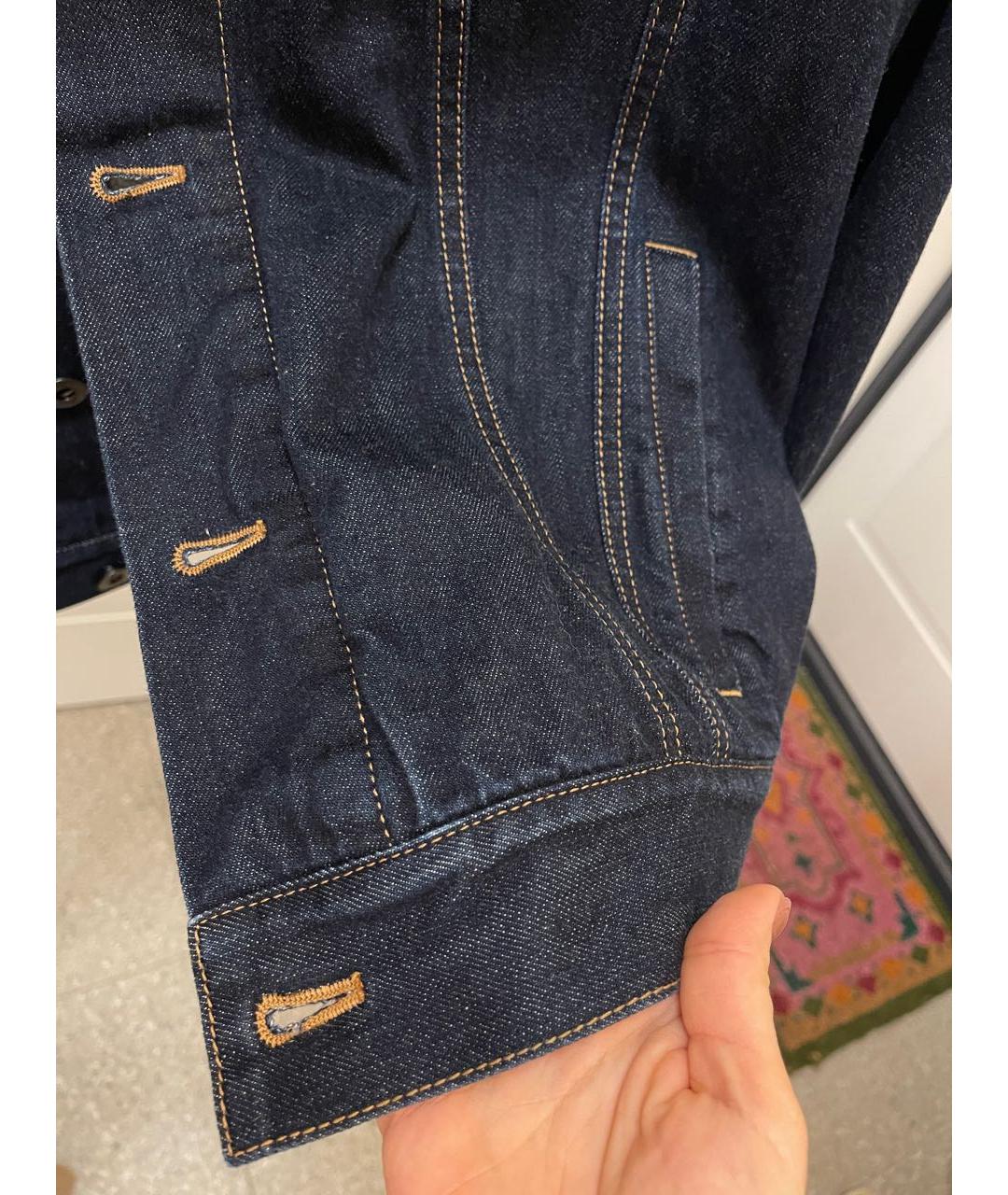 BRIONI Темно-синяя деним куртка, фото 5