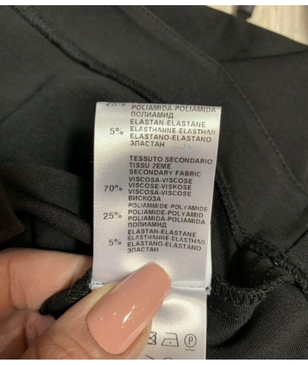 PINKO Черное велюровое повседневное платье, фото 7