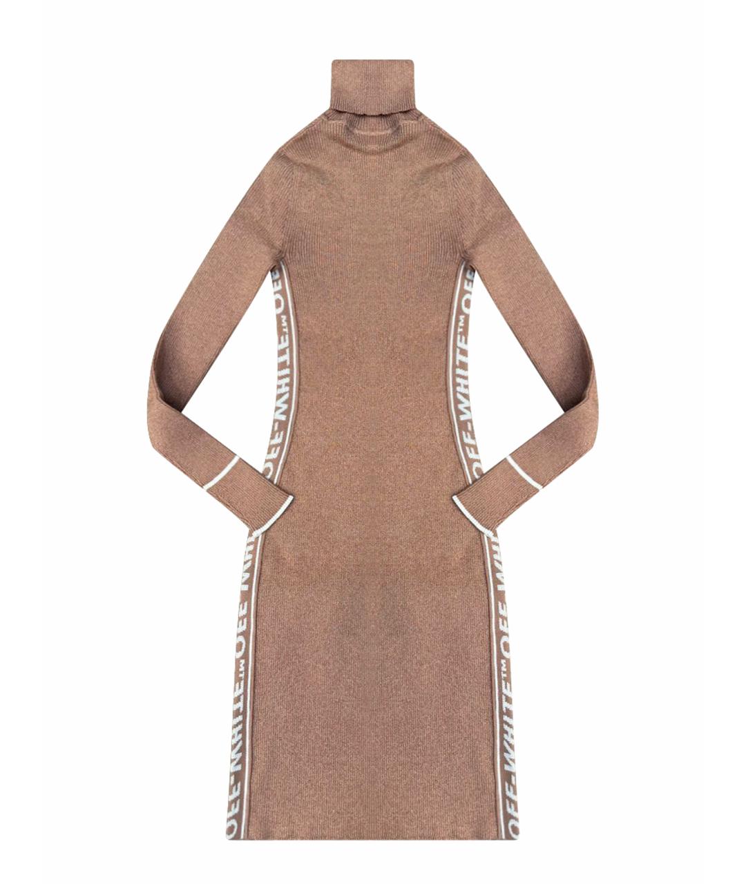 OFF-WHITE Розовое вискозное повседневное платье, фото 1