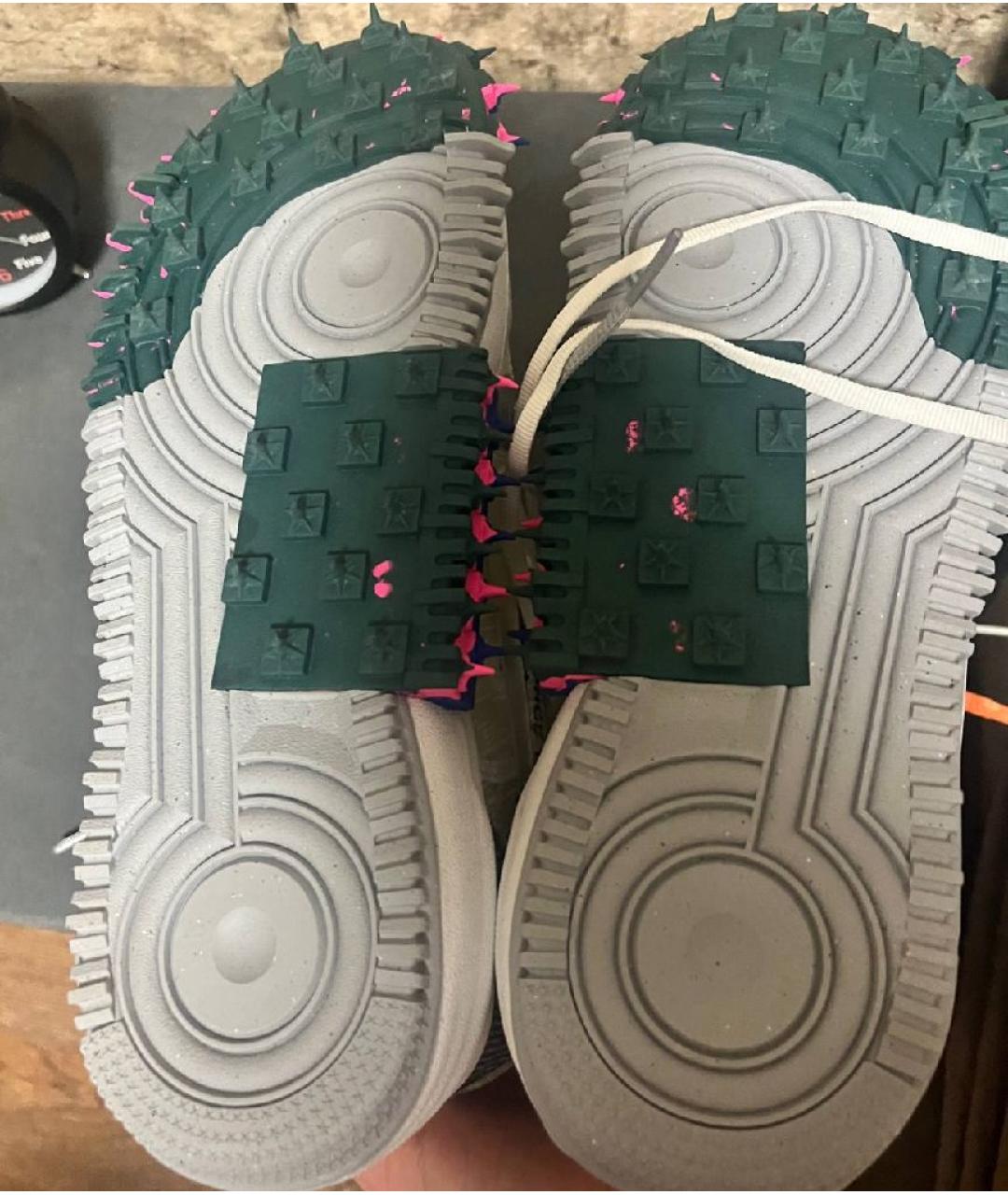 NIKE X OFF-WHITE Белые высокие кроссовки / кеды, фото 3