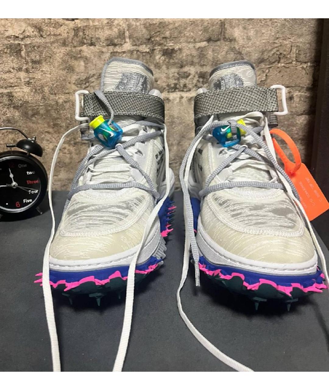 NIKE X OFF-WHITE Белые высокие кроссовки / кеды, фото 2