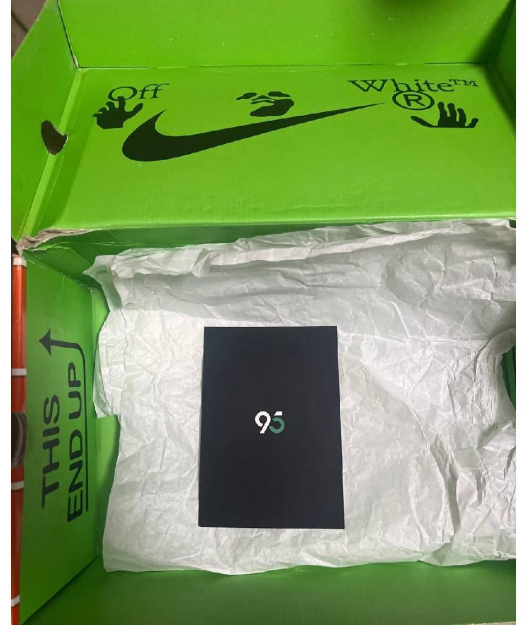 NIKE X OFF-WHITE Белые высокие кроссовки / кеды, фото 5