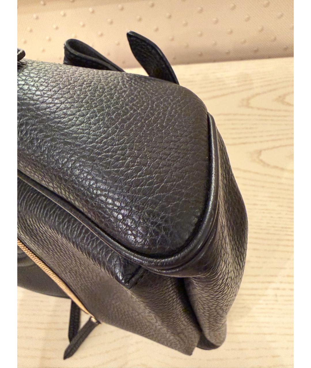 GUCCI Черный кожаный рюкзак, фото 4