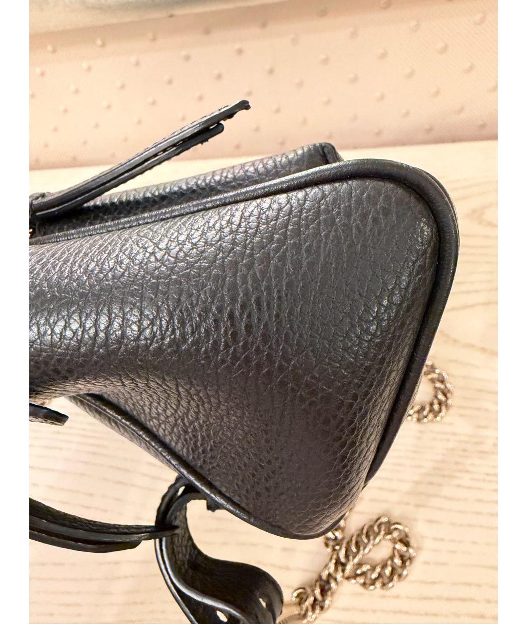 GUCCI Черный кожаный рюкзак, фото 3