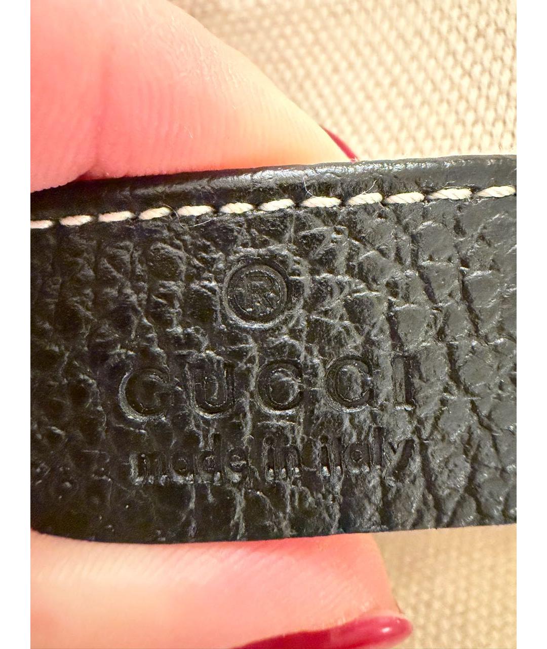 GUCCI Черный кожаный рюкзак, фото 5