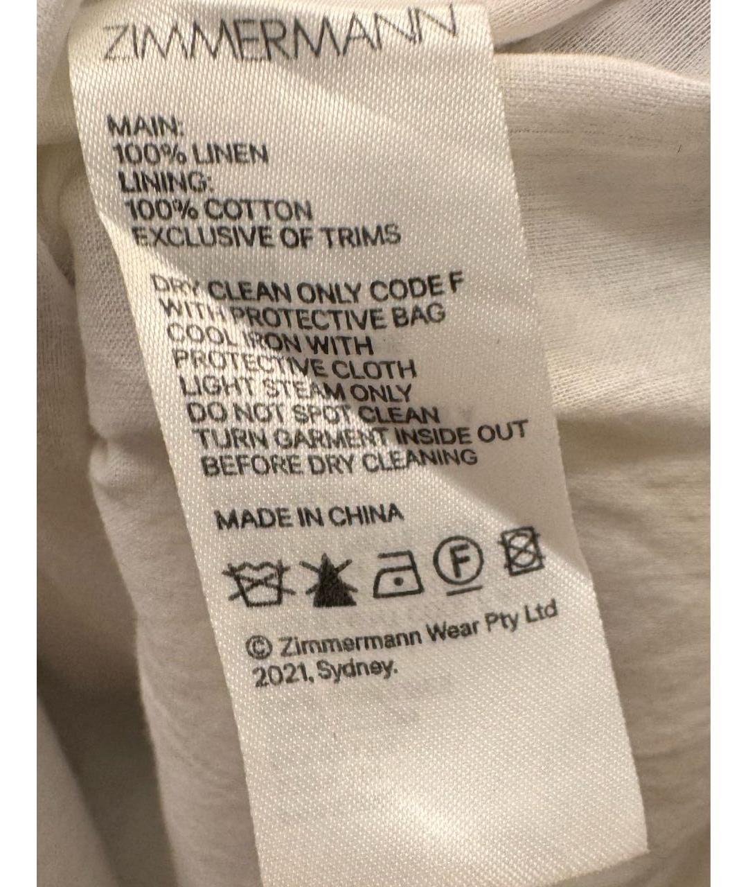 ZIMMERMANN Голубой льняной сарафан, фото 7