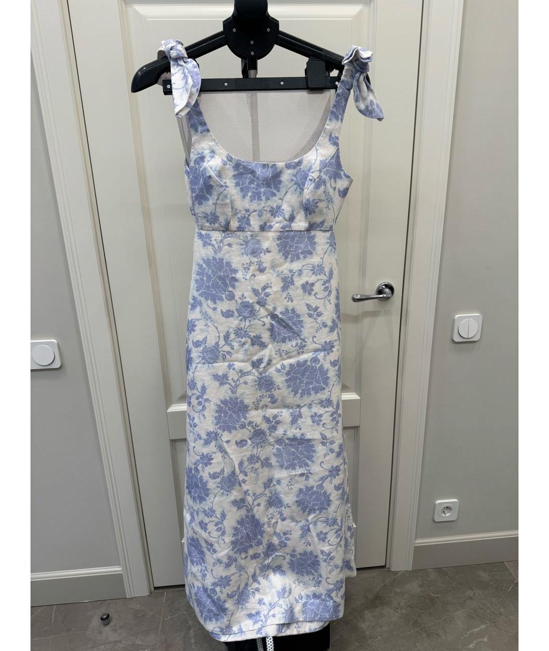 ZIMMERMANN Голубой льняной сарафан, фото 2