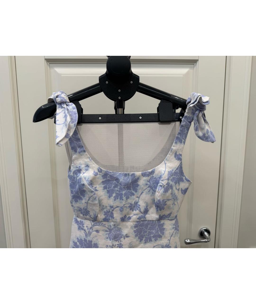 ZIMMERMANN Голубой льняной сарафан, фото 4