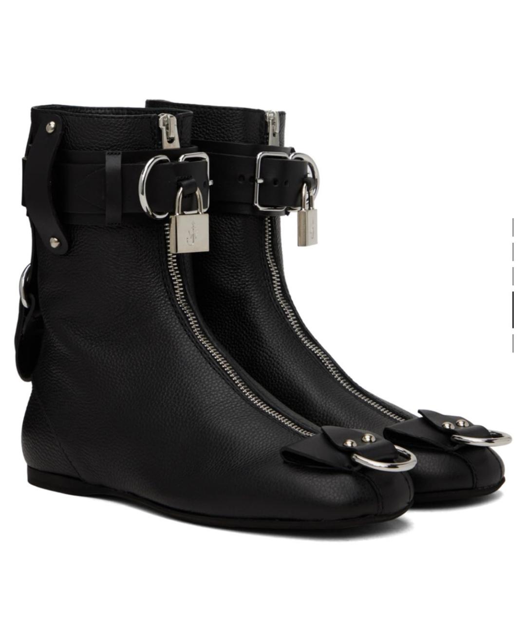 J.W.ANDERSON Черные ботинки из искусственной кожи, фото 2
