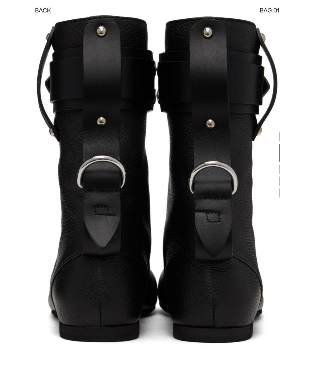 J.W.ANDERSON Черные ботинки из искусственной кожи, фото 3