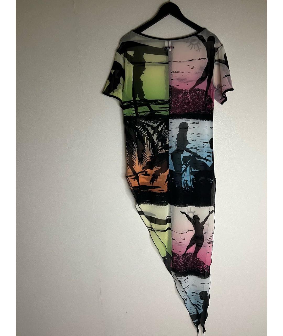 JEAN PAUL GAULTIER Мульти полиэстеровое платье, фото 2