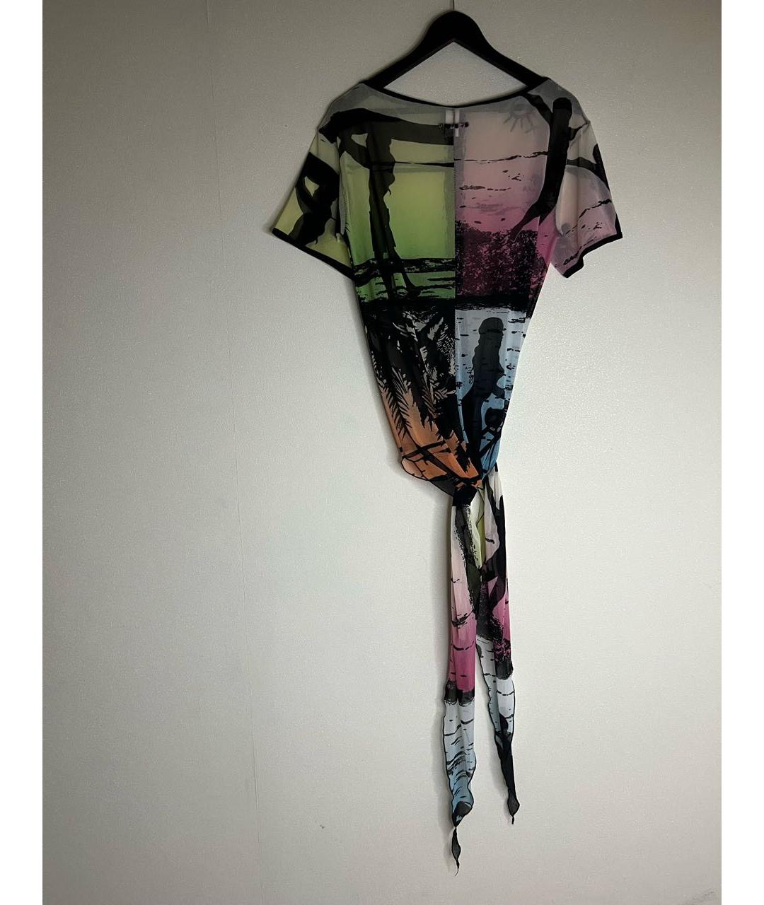 JEAN PAUL GAULTIER Мульти полиэстеровое платье, фото 7