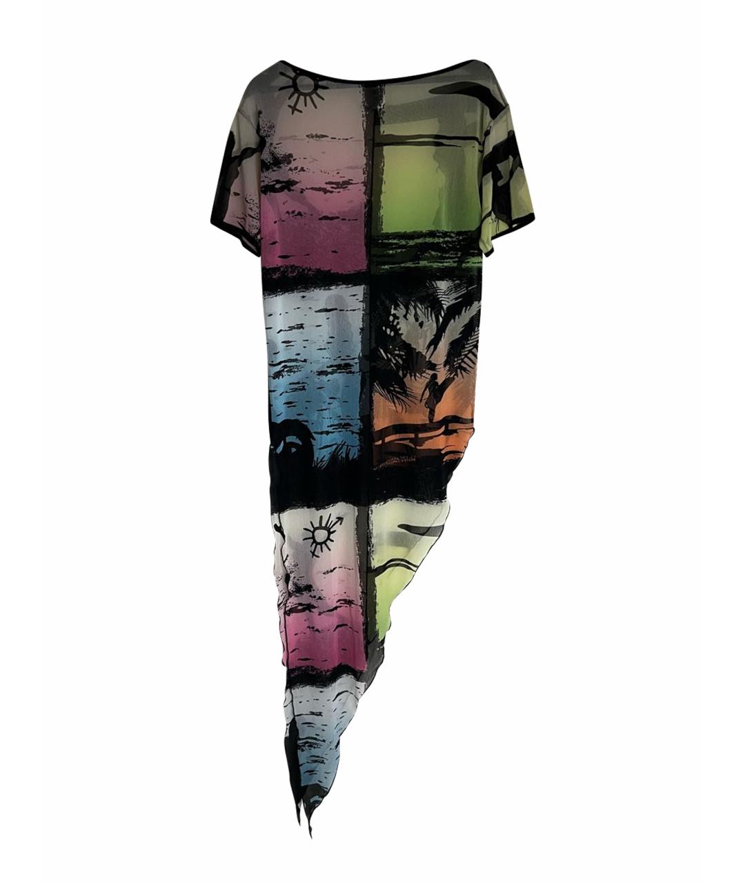 JEAN PAUL GAULTIER Мульти полиэстеровое платье, фото 1