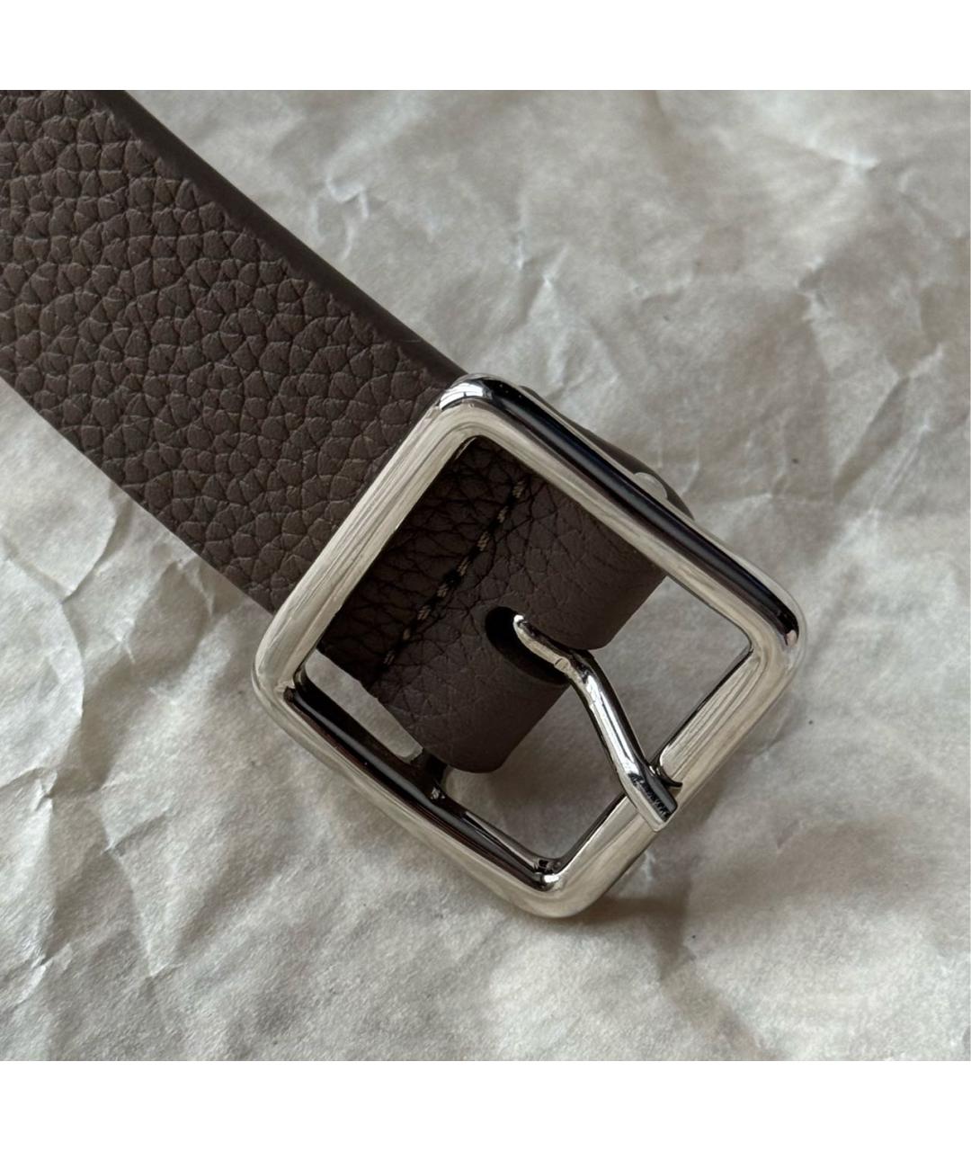 12 STOREEZ Коричневый кожаный ремень, фото 3