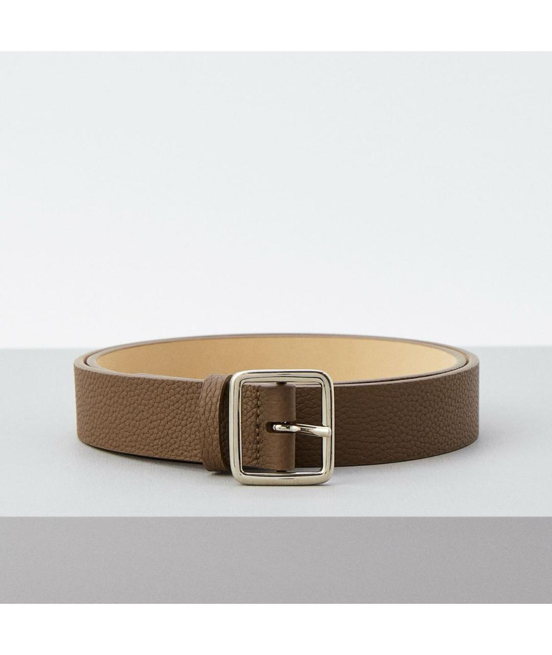 12 STOREEZ Коричневый кожаный ремень, фото 6