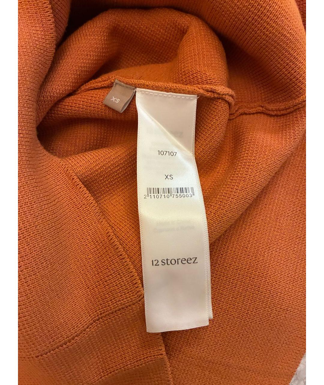 12 STOREEZ Оранжевое вискозное платье, фото 6