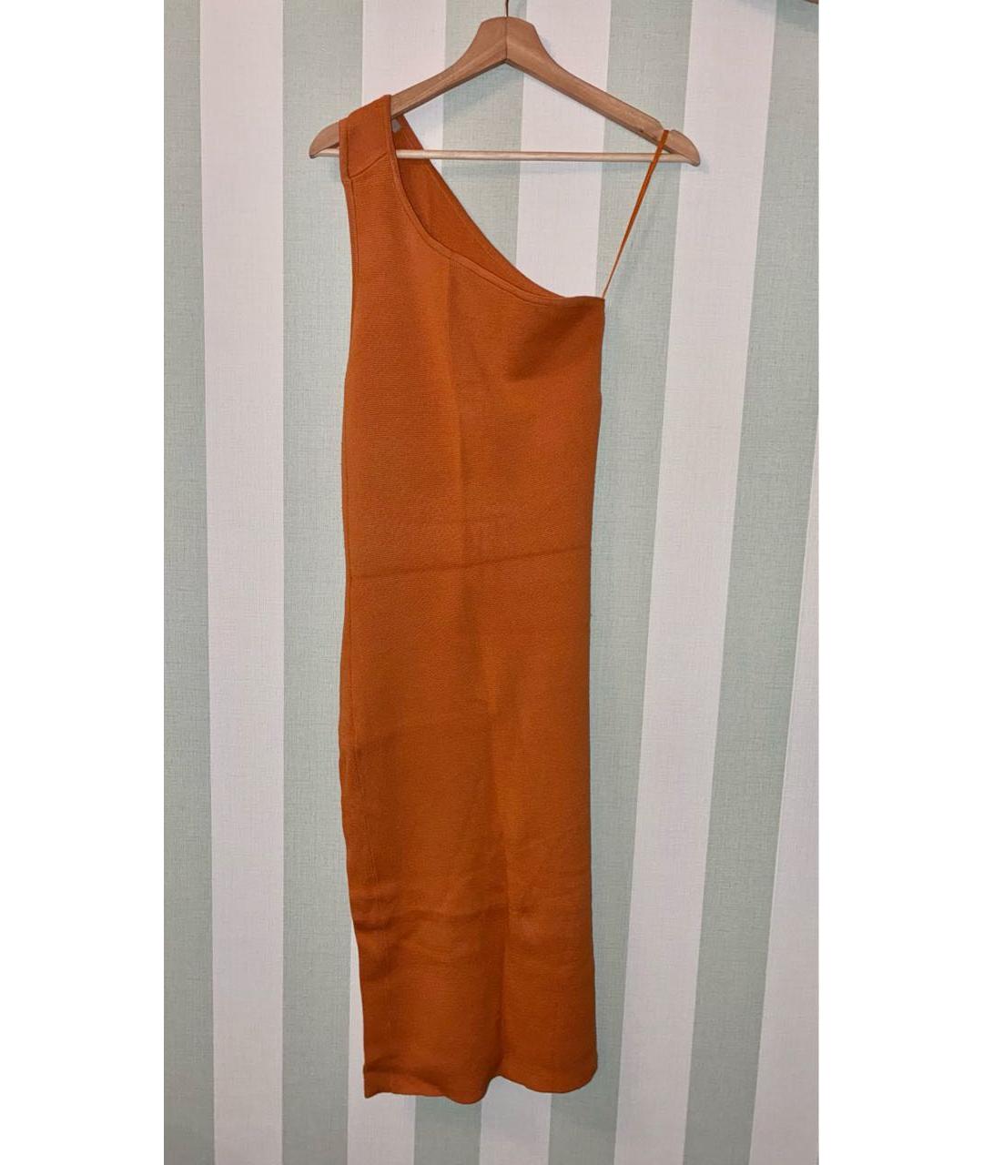12 STOREEZ Оранжевое вискозное платье, фото 7