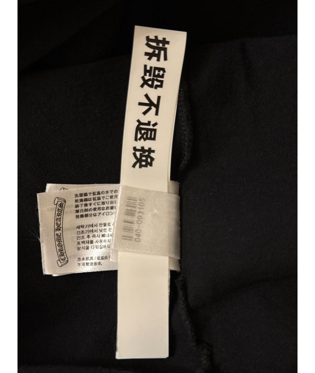 CHROME HEARTS Черная хлопковая футболка, фото 7