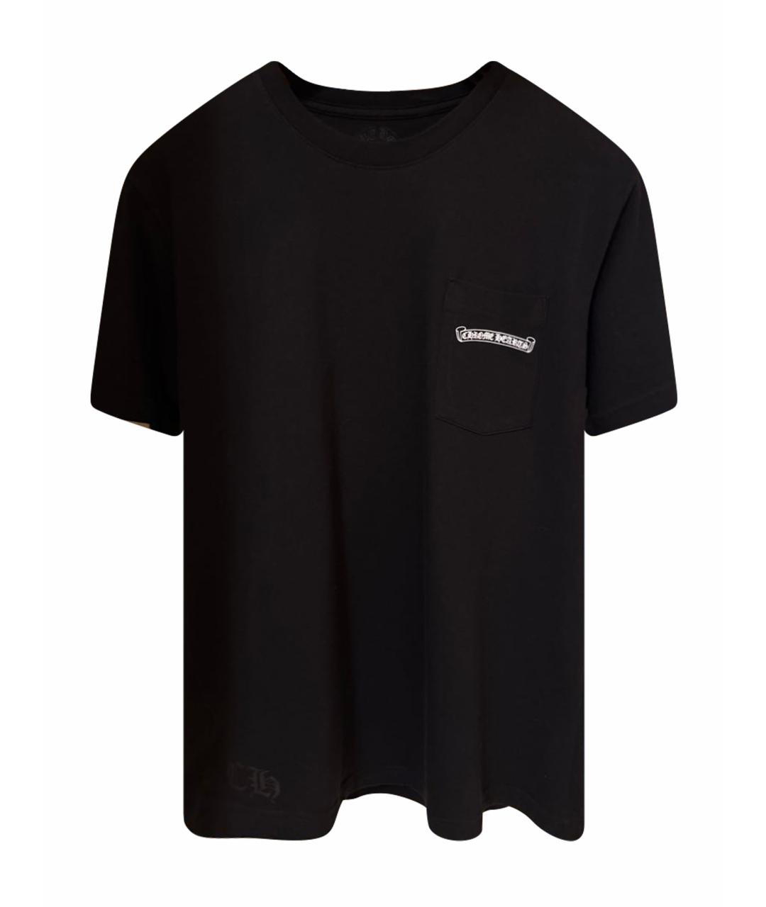 CHROME HEARTS Черная хлопковая футболка, фото 1