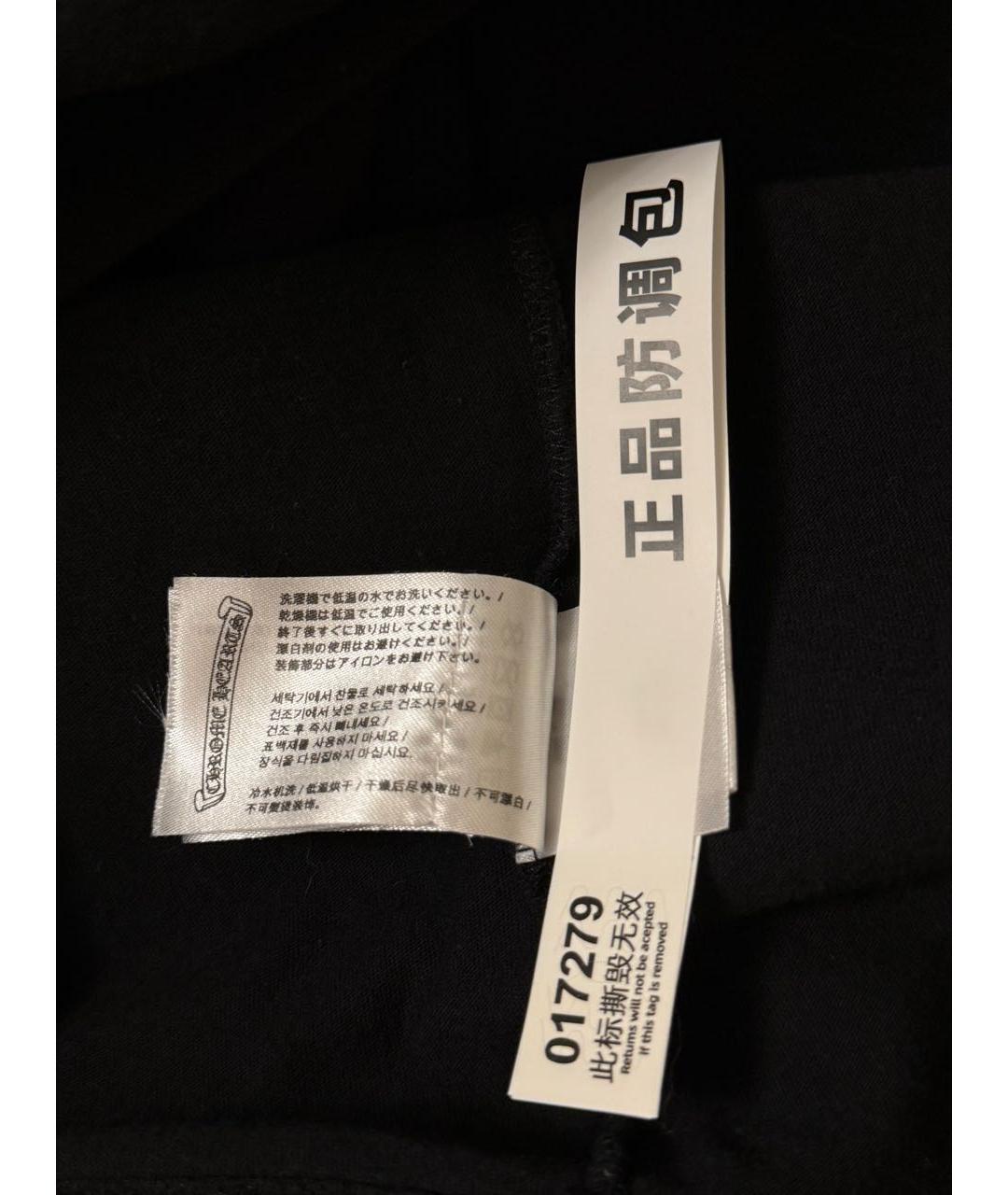 CHROME HEARTS Черная хлопковая футболка, фото 6