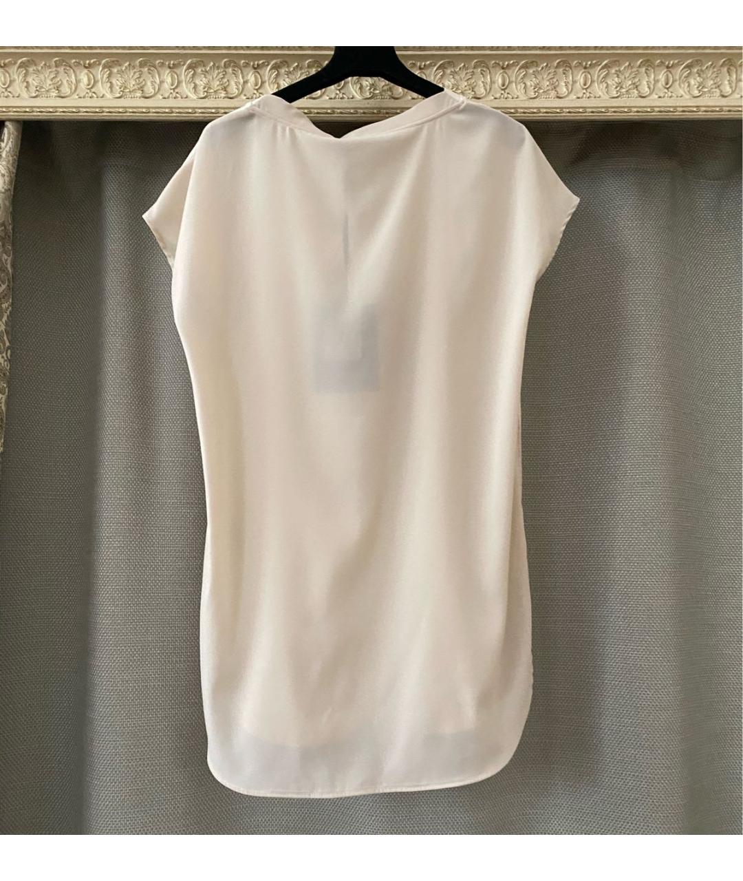 LES COPAINS Бежевая хлопковая футболка, фото 7