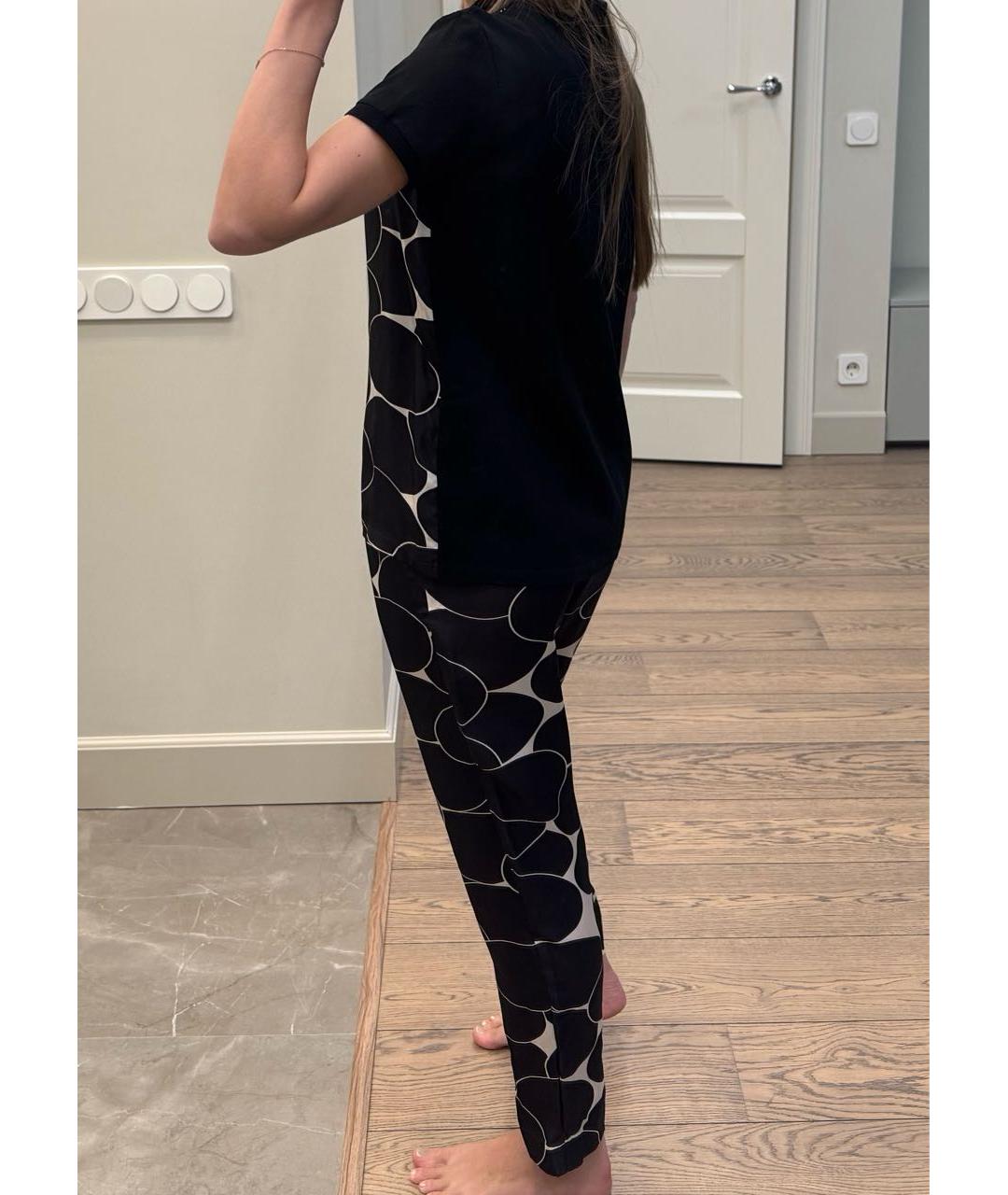 MONCLER Черный шелковый костюм с брюками, фото 6