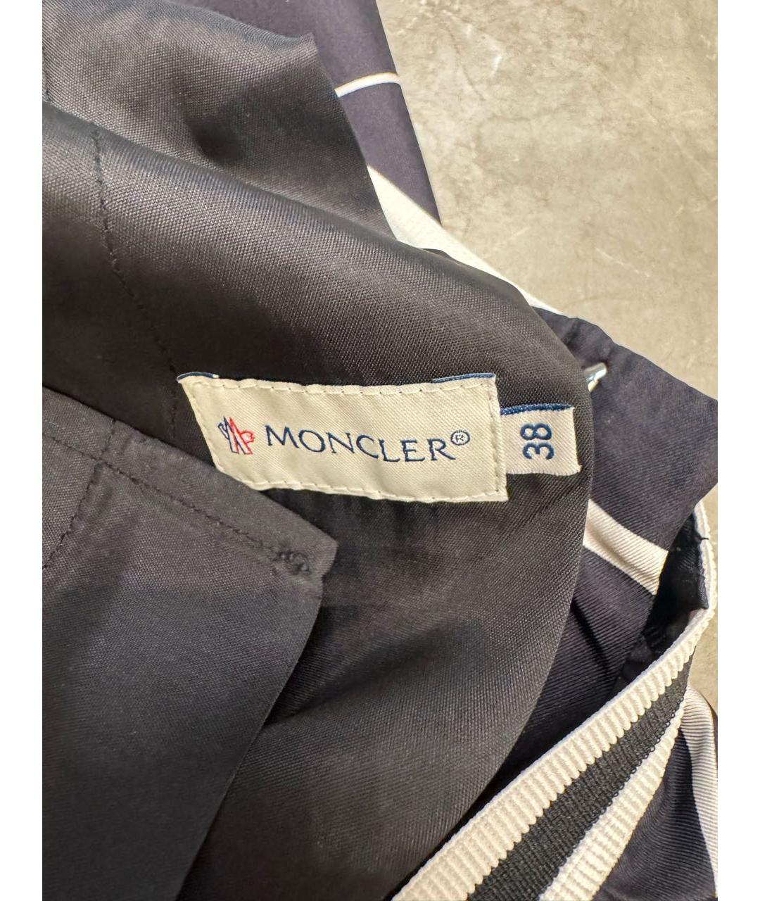 MONCLER Черный шелковый костюм с брюками, фото 7
