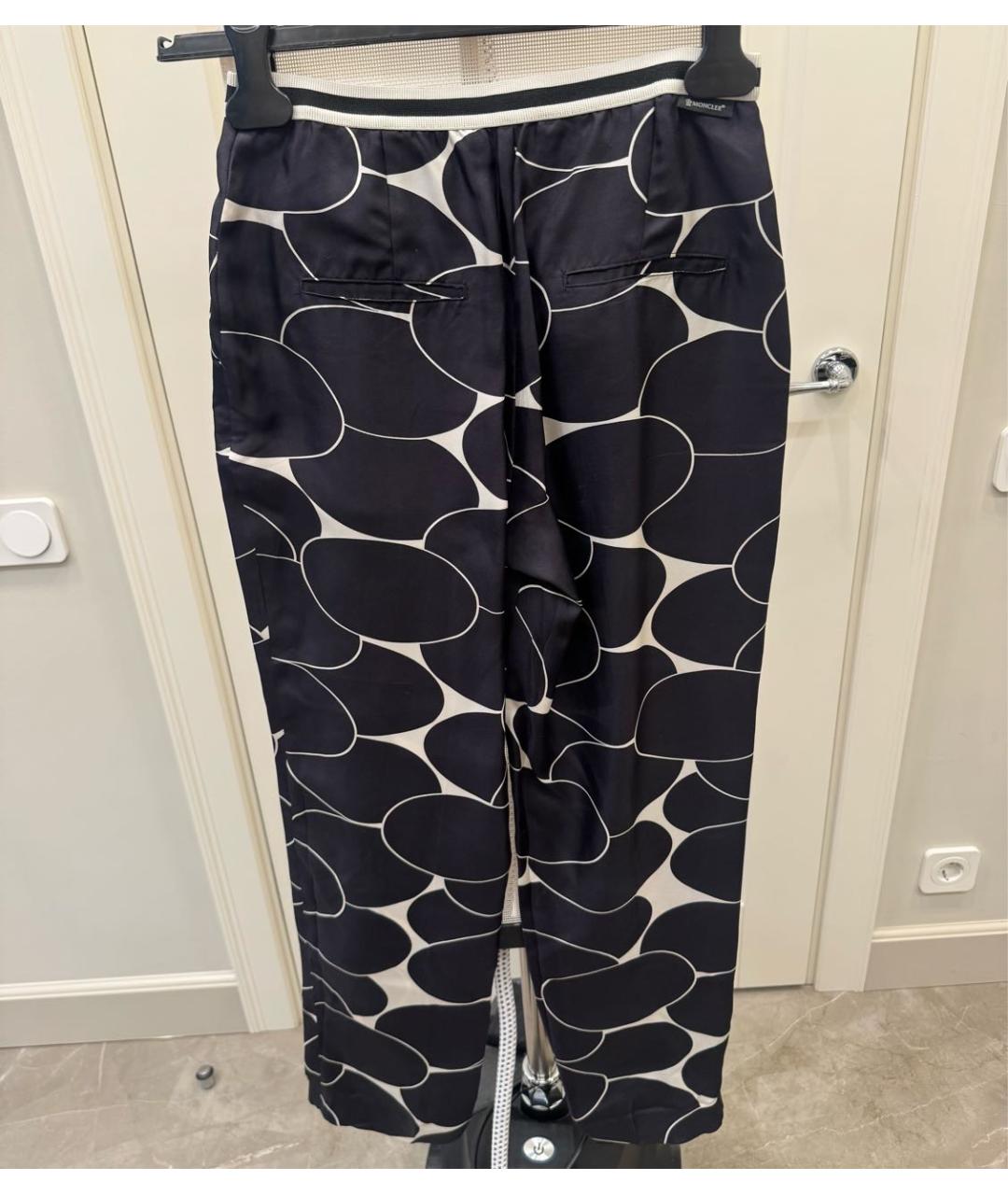 MONCLER Черный шелковый костюм с брюками, фото 2