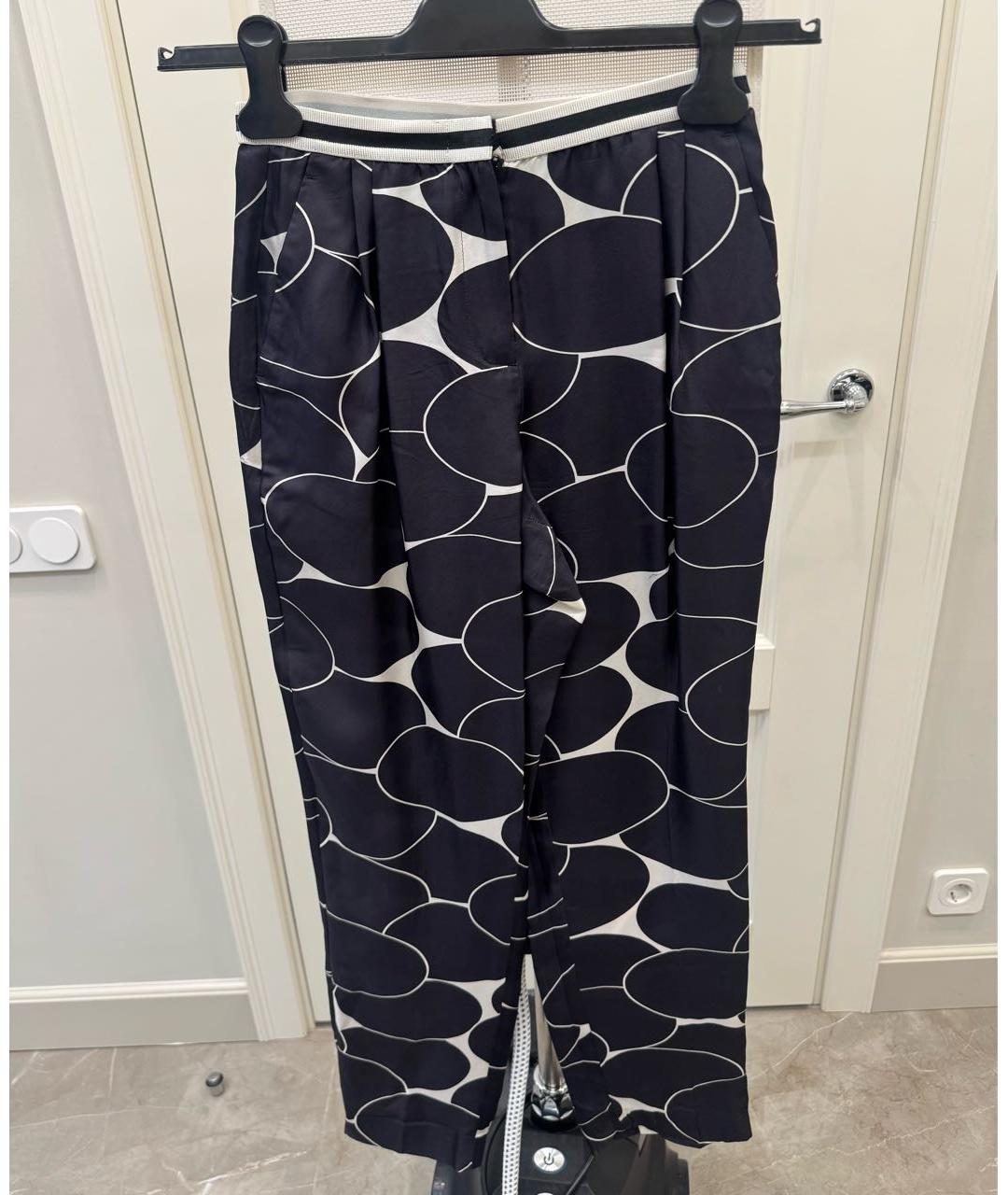 MONCLER Черный шелковый костюм с брюками, фото 5