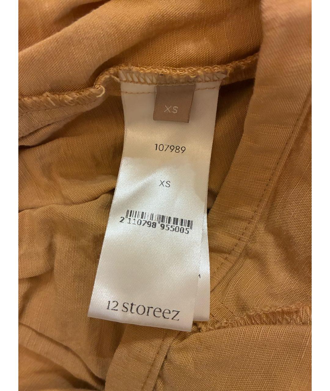 12 STOREEZ Горчичный льняной жилет, фото 6